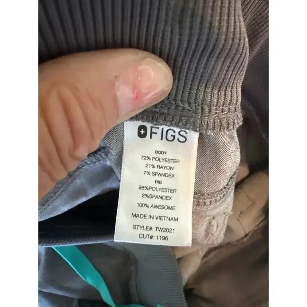 Figs Men's Gray technical collection Scrub Jogger Pants size medium